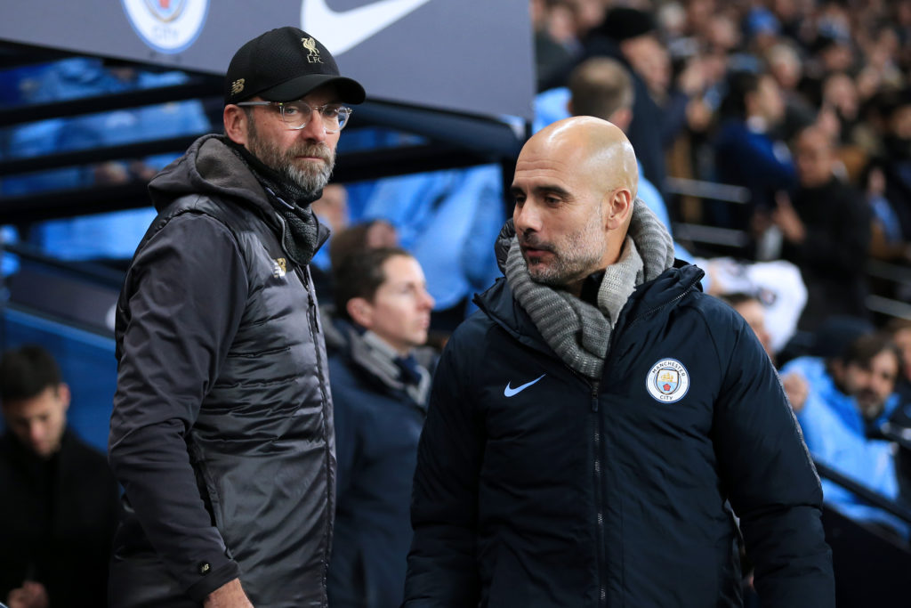 Jurgen Klopp and Pep Guardiola.