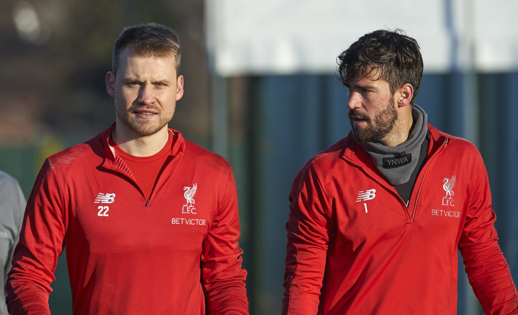 Simon Mignolet and Alisson Becker.
