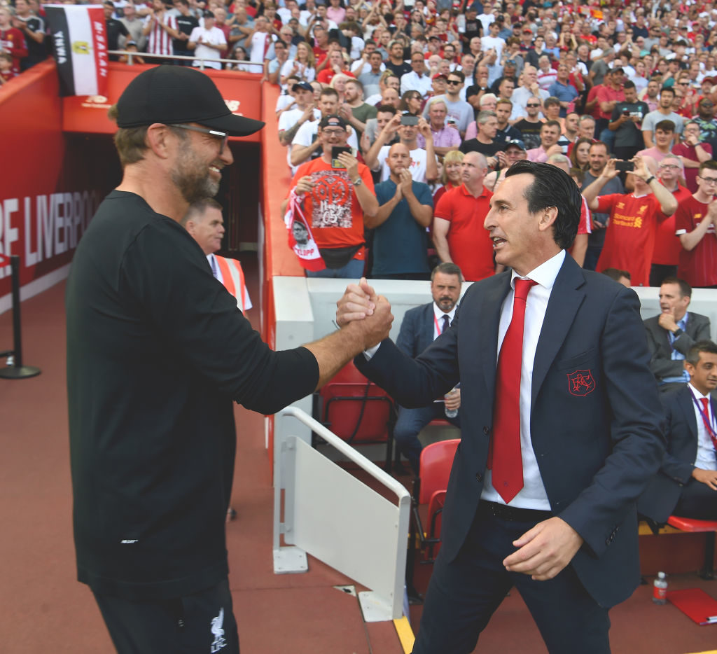 Jurgen Klopp, Unai Emery, Liverpool, Arsenal