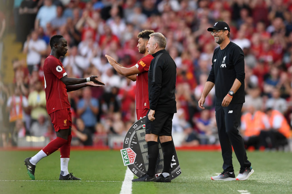 Sadio Mane, Alex Oxlade-Chamberlain, Jurgen Klopp