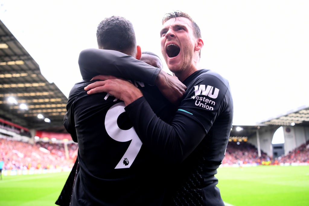 Andy Robertson needs to add some goals to his game - maybe some training with Roberto Firmino is in order.