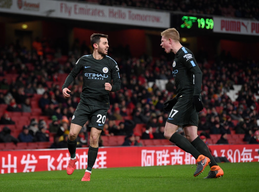 Only Bernardo Silva and Kevin de Bruyne get into this Liverpool team. 