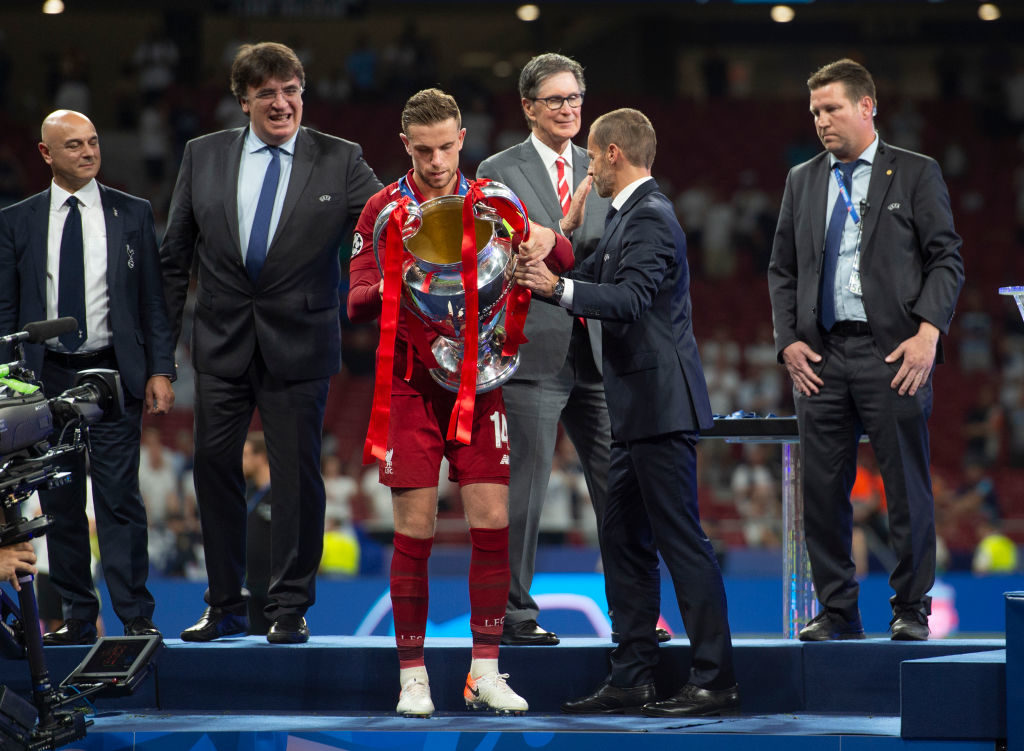 Jordan Henderson, Champions League trophy