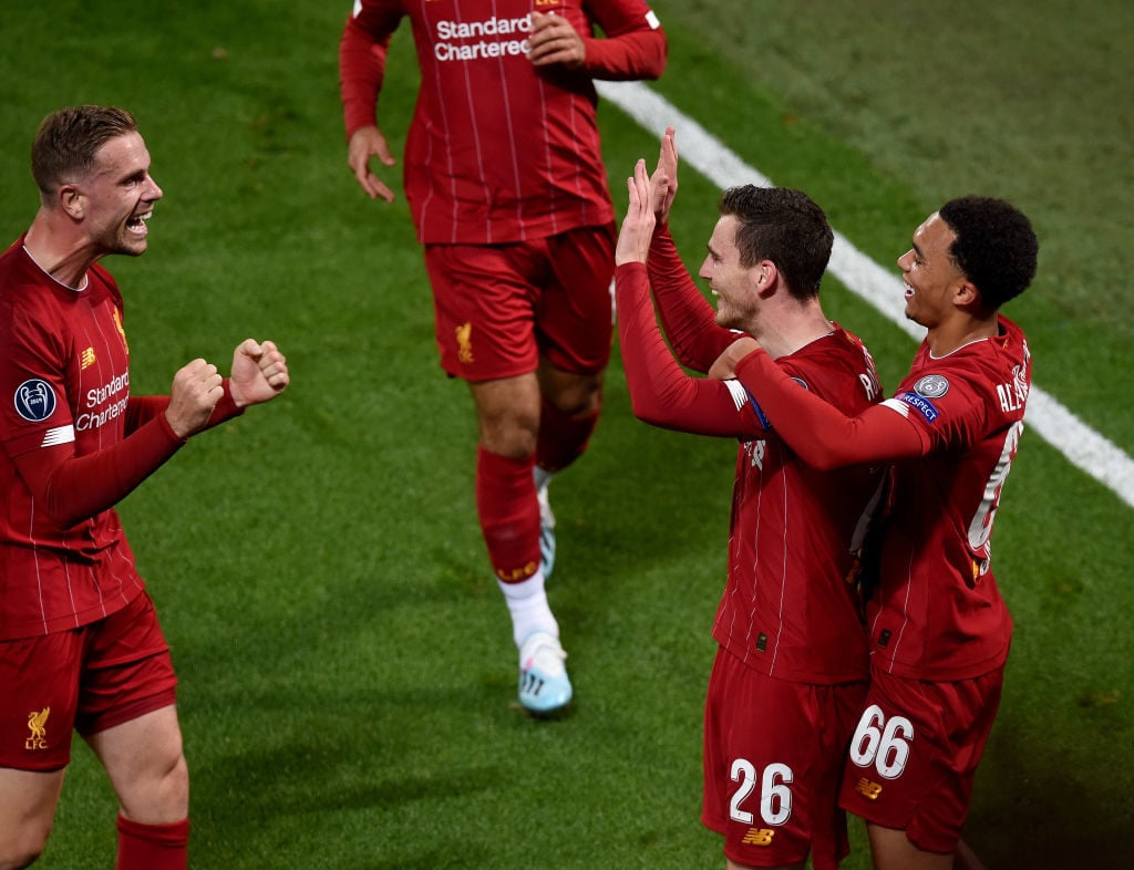 Jordan Henderson, Andy Robertson, Trent Alexander-Arnold, Liverpool, RB Salzburg