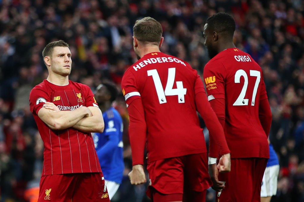 James Milner, Jordan Henderson, Divock Origi