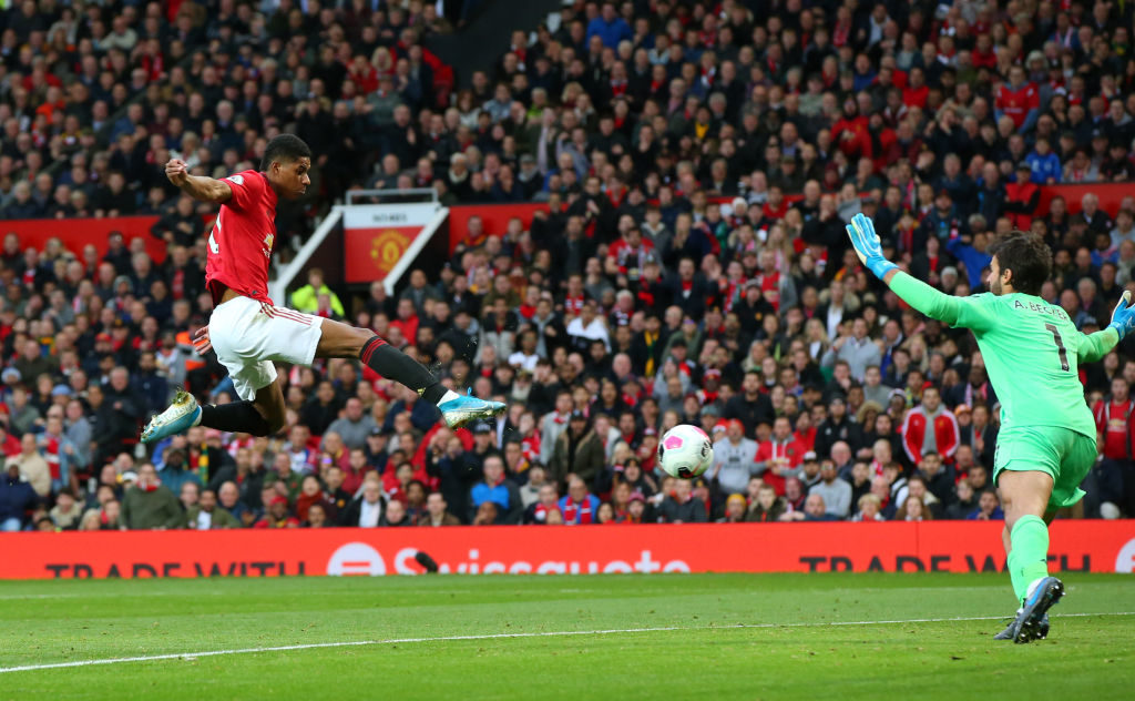 Marcus Rashford, Alisson Becker