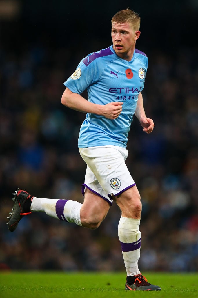 Kevin De Bruyne is one of three Man City players Liverpool need to stop on Sunday.