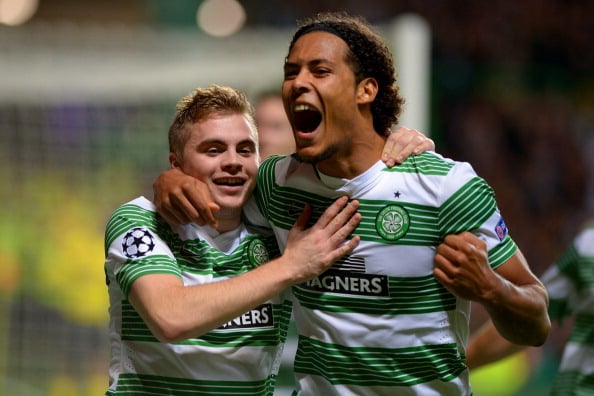 Virgil van Dijk has come in for praise from his former Celtic colleagues.