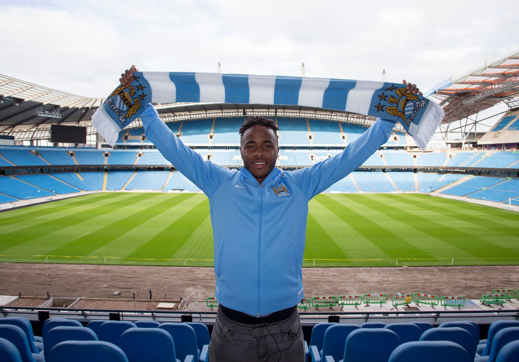 Raheem Sterling joined Manchester City in 2015.