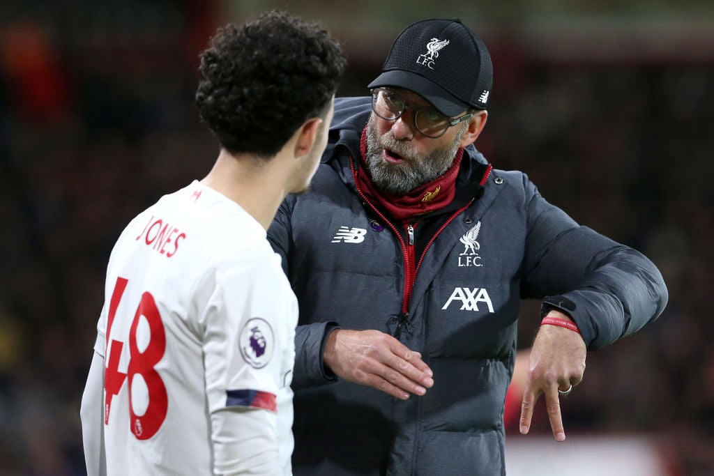 This Saturday could see Curtis Jones make his first Premier League start for Liverpool.