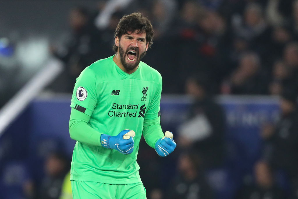 Alisson Becker was the first name in the confirmed Liverpool lineup to face Wolves.