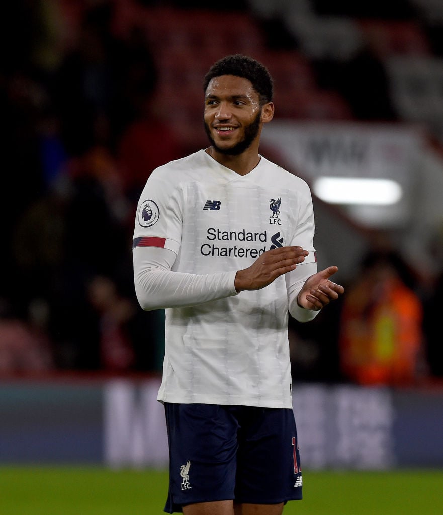Joe Gomez has to take his chance in December and nail down a starting berth.