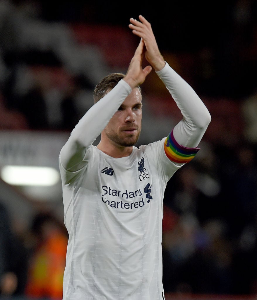 Jordan Henderson was named in the BBC Team of the Week by Garth Crooks.