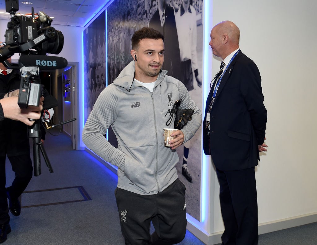 Xherdan Shaqiri has picked up an injury which could see him miss our next two games.