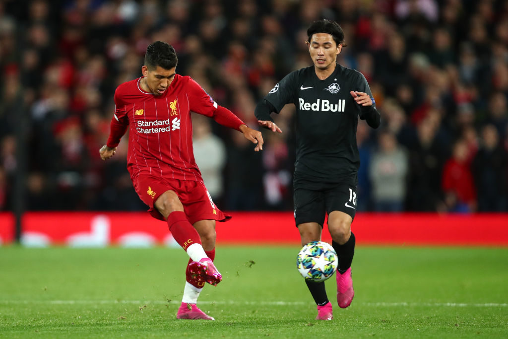 Roberto Firmino and Takumi Minamino faced each other earlier in the season.