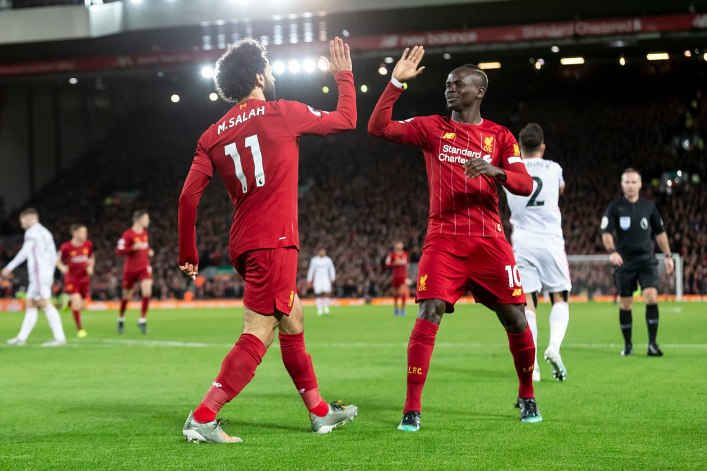 Mohamed Salah and Sadio Mane scored v Sheffield United