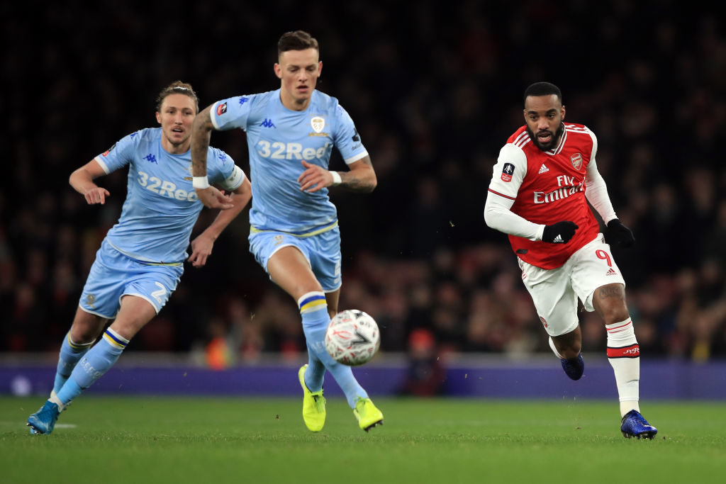 Ben White in action against Arsenal in the FA Cup