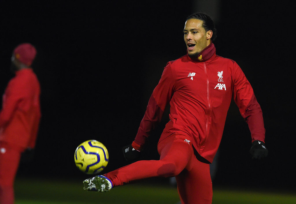 Virgil van Dijk starts in the Liverpool lineup to face Sheffield United.