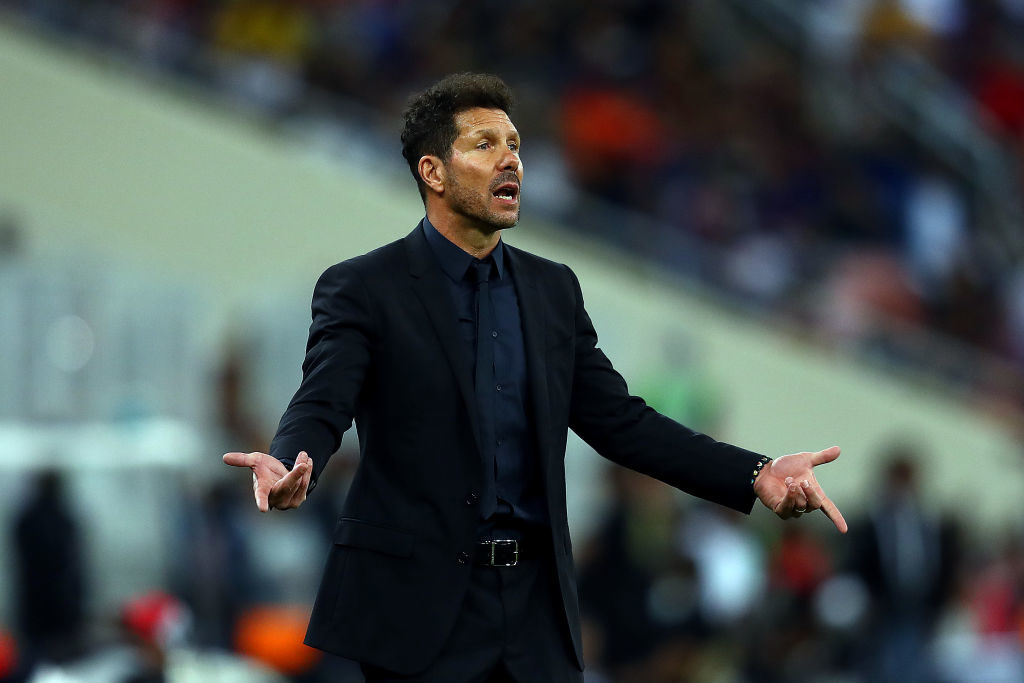 Liverpool will face Diego Simeone's Atletico Madrid next month.