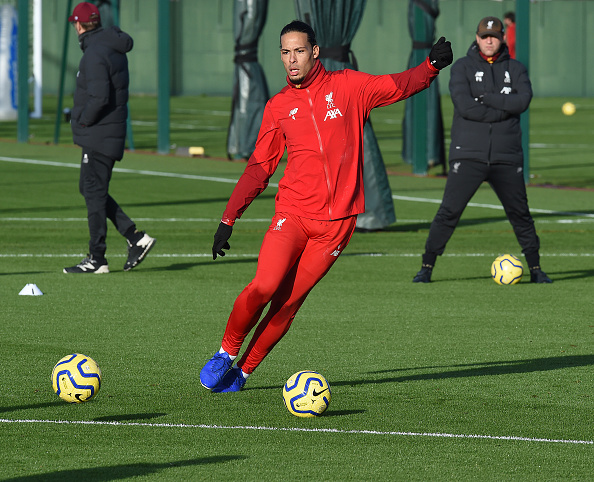 Virgil van Dijk is named in the confirmed Liverpool lineup to face Manchester United.