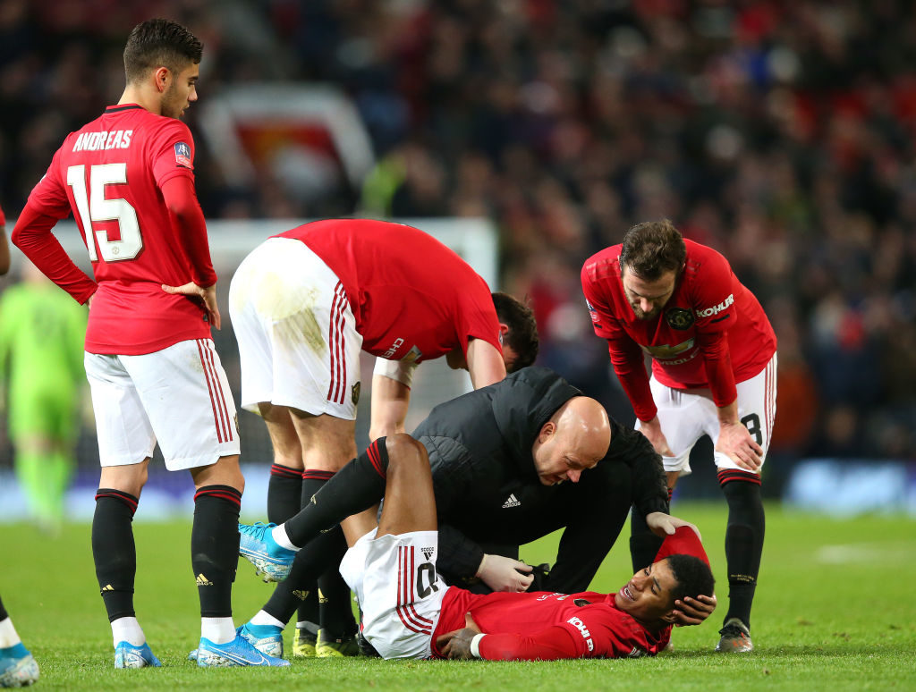 Rashford is a doubt for Sunday after an injury against Wolves.