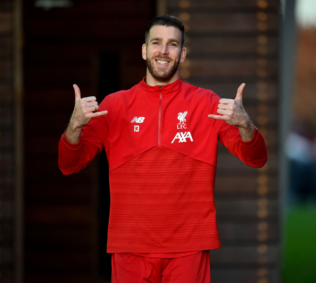 Adrian starts in goal in the Liverpool lineup to face Shrewsbury Town.