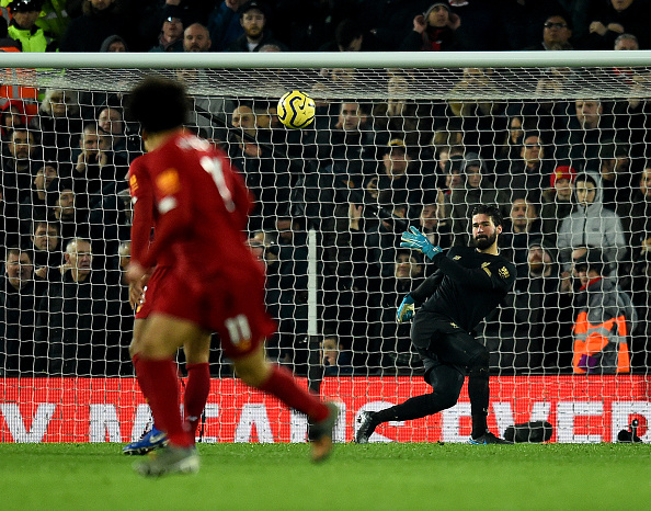 Alisson played a wonderful pass for Salah.