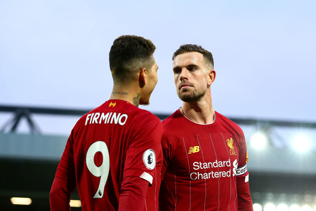 Jordan Henderson and Roberto Firmino linked up for Liverpool's second.