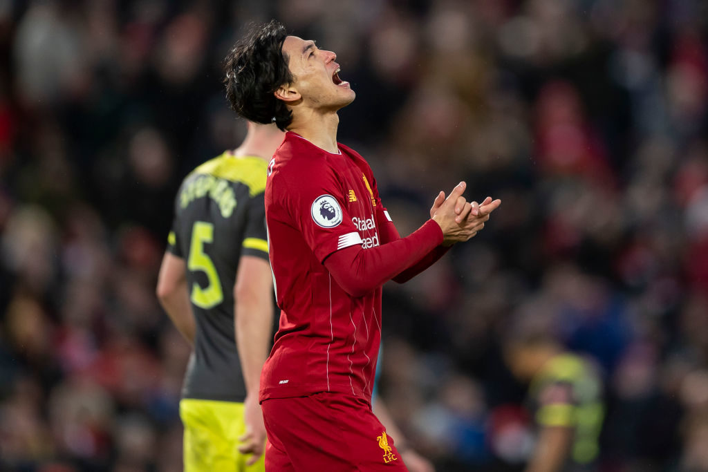 Takumi Minamino got just nine minutes against Southampton.