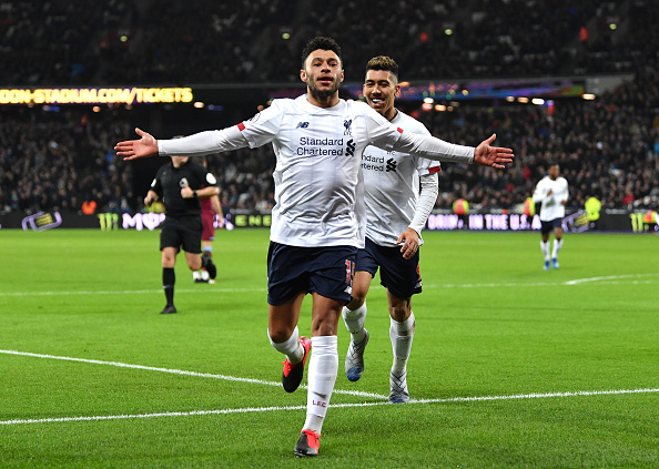 Alex Oxlade-Chamberlain scored against West Ham United last month.