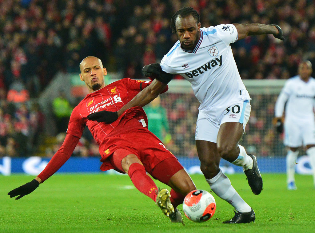 Fabinho played as Liverpool fought from behind against the Hammers.