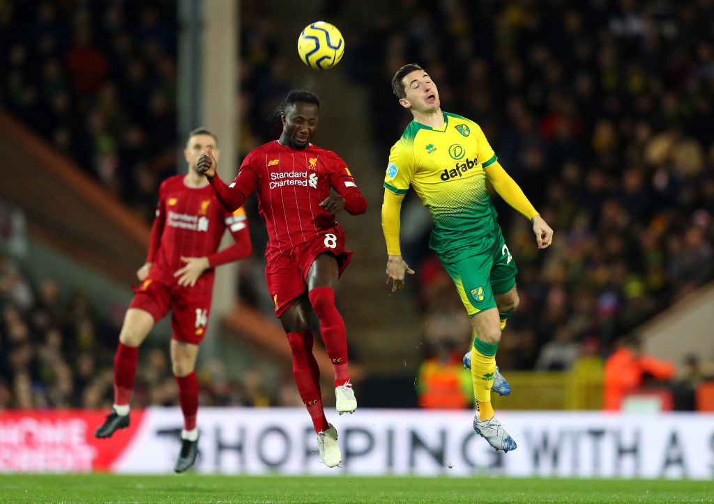 Naby Keita started in midfield for Liverpool.