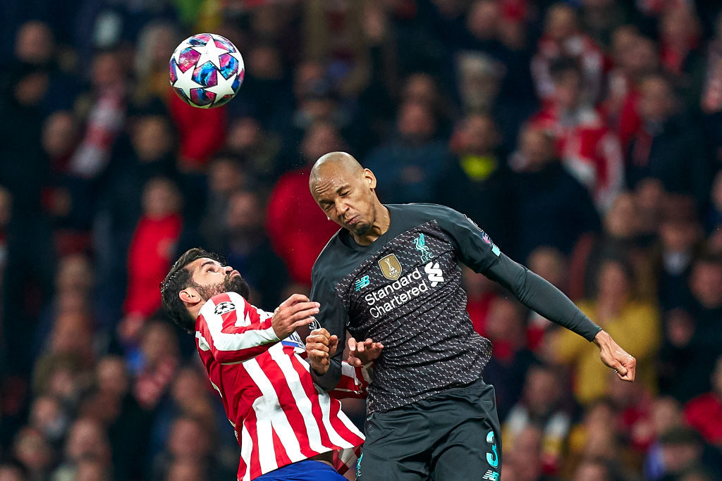 Fabinho only won three out of ten ariel duels.