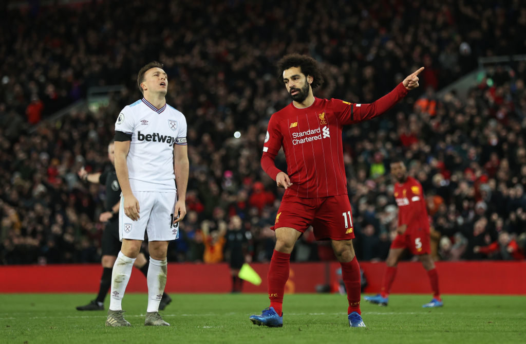 Mohamed Salah grabbed the equaliser against West Ham.