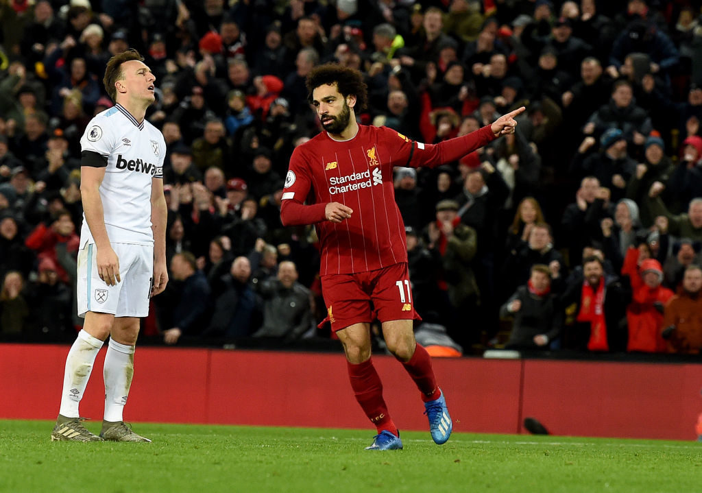 Mohamed Salah has scored 20 goals this season.