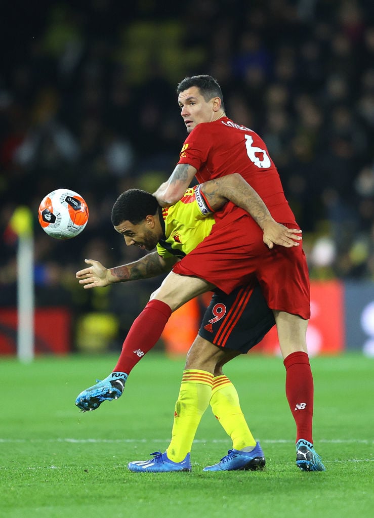 Dejan Lovren struggled against Watford.