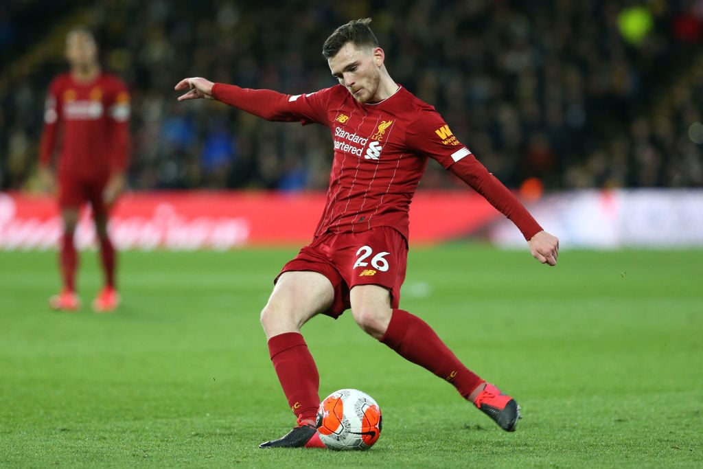 Liverpool could search for cover for Andy Robertson.