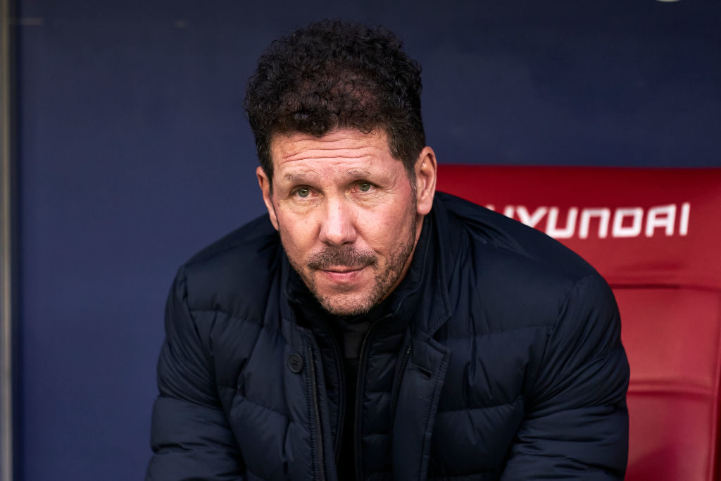 Diego Simeone will likely play 4-4-2 at Anfield.