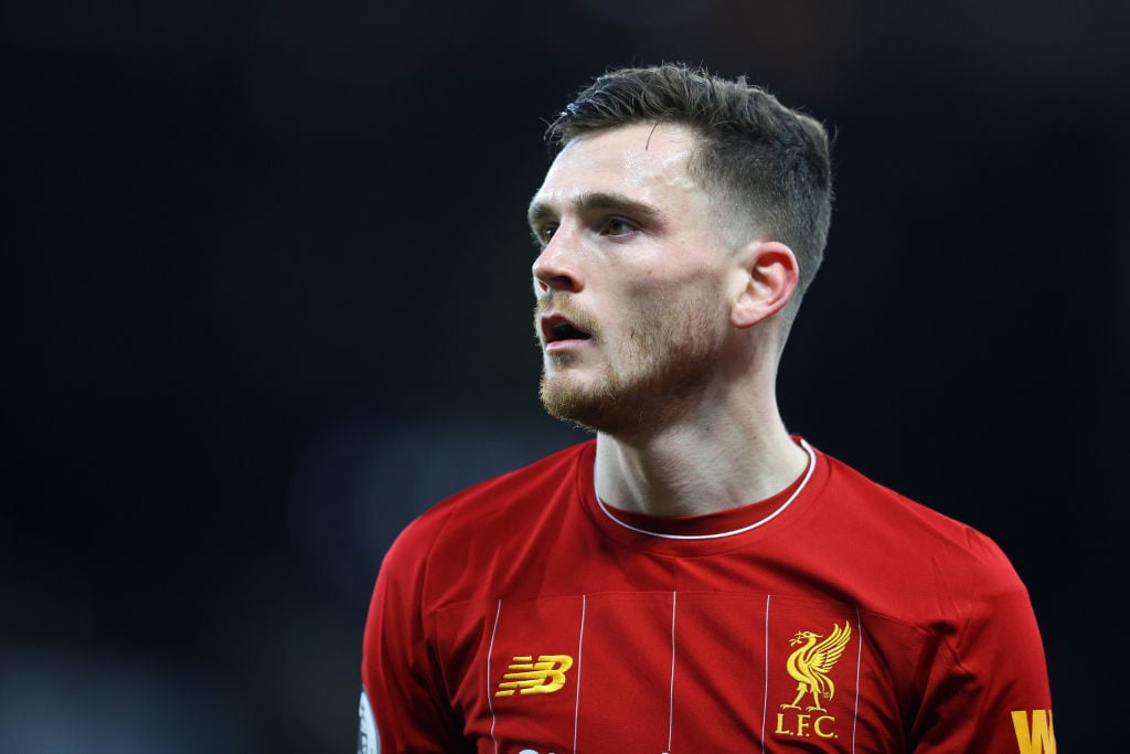 Liverpool left-back Andy Robertson.