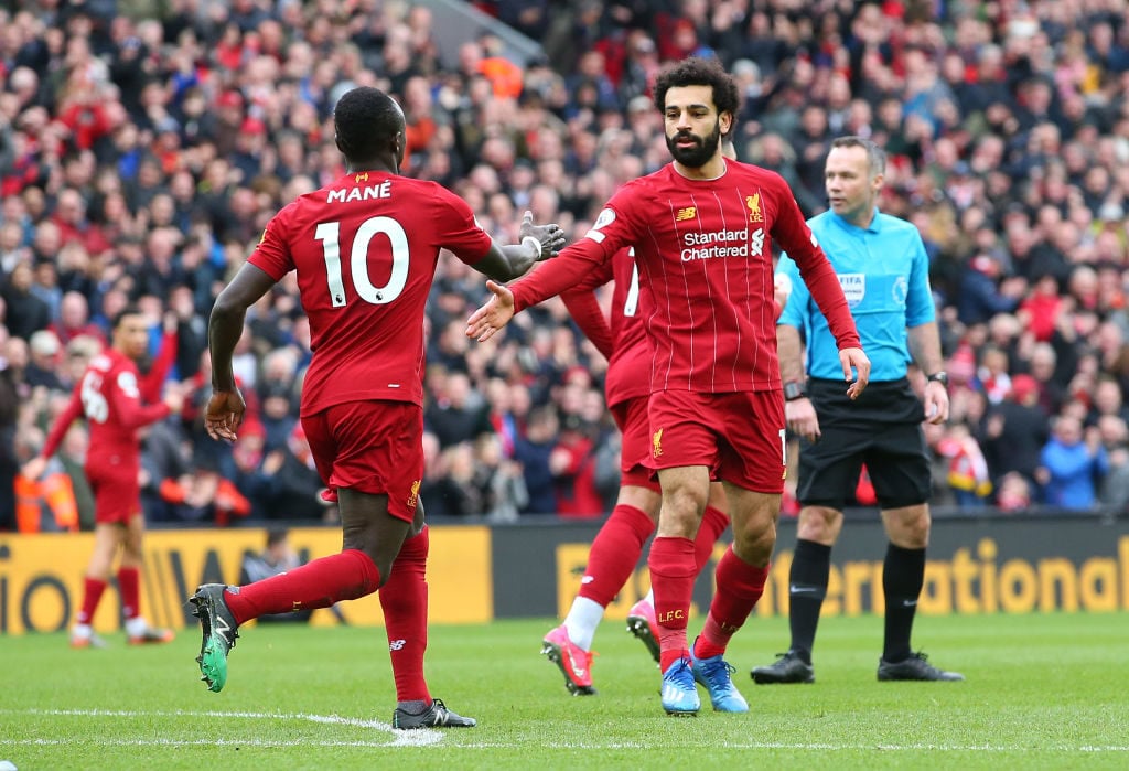 Sadio Mane also set up Mohamed Salahs goal.