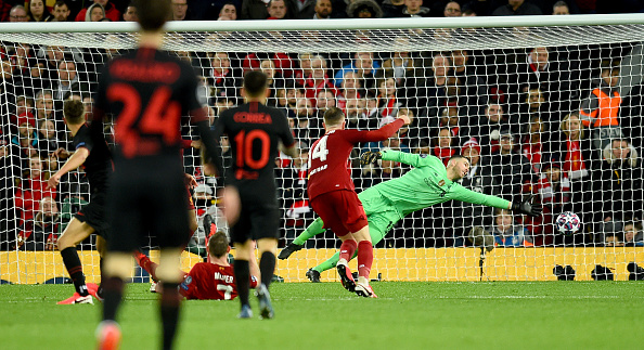 Adrian couldn't keep out Marcos Llorente.