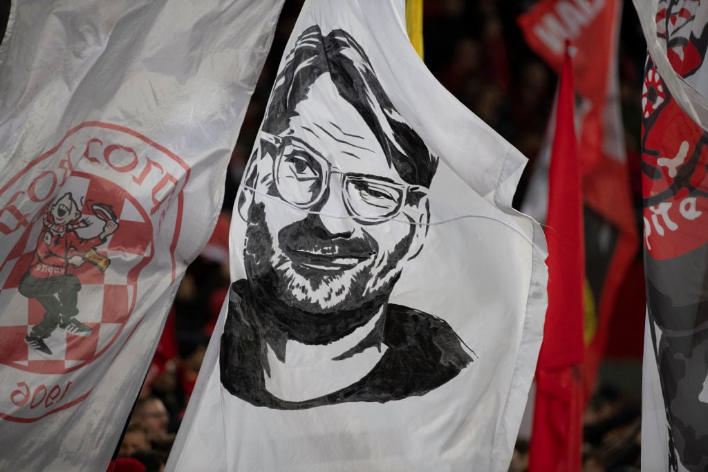 Jurgen Klopp flag.