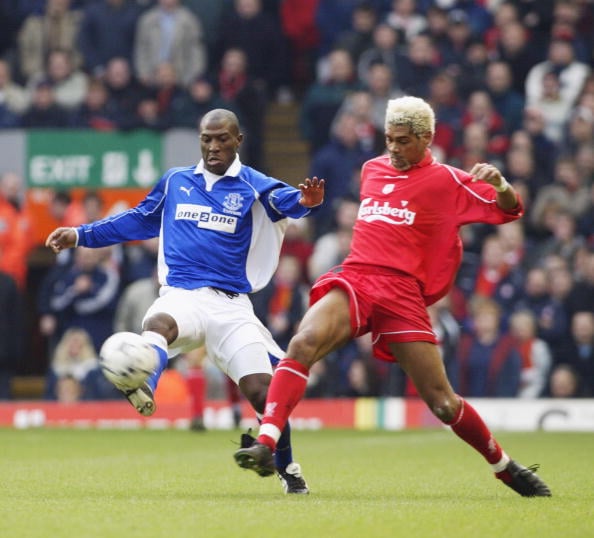 Abel Xavier was the last player to cross the park.