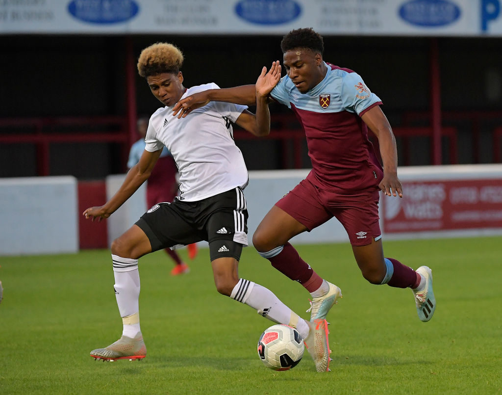 Cody Drameh in action for Fulham Under 23s