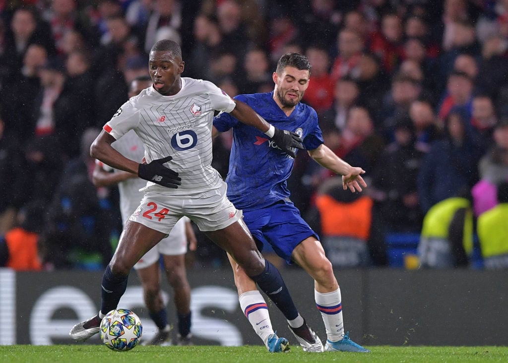 Boubakary Soumare in action v Chelsea.