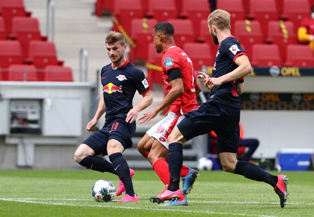 Timo Werner in action against Mainz.