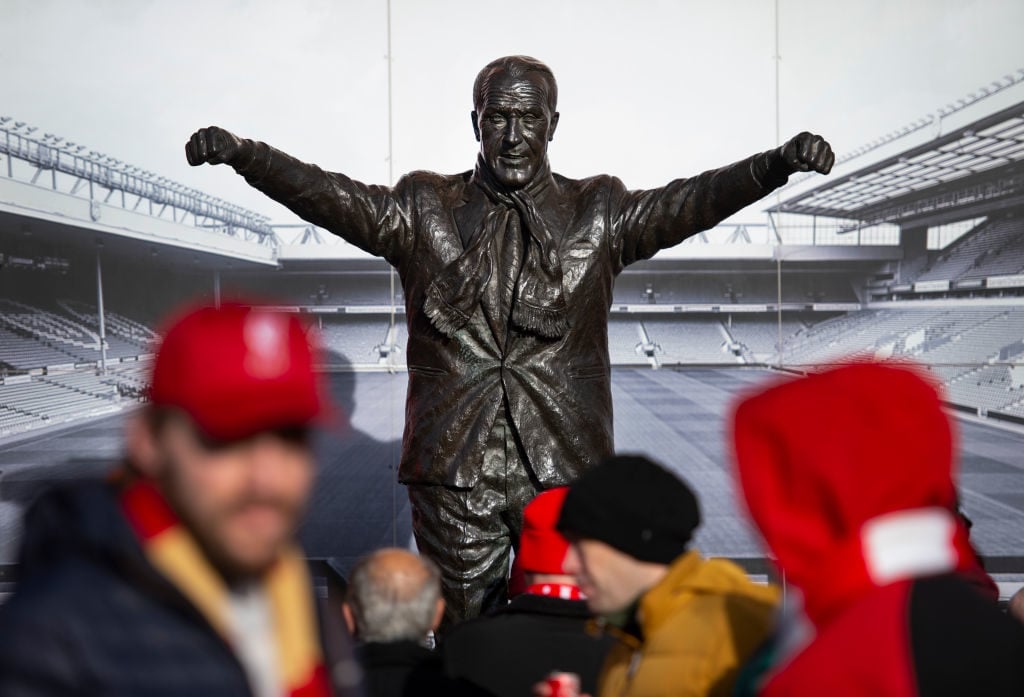 Bill Shankly statue outside Anfield.