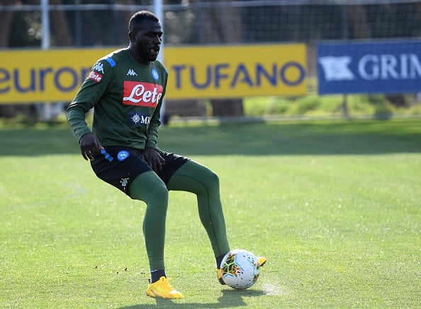 Kalidou Koulibaly in training.