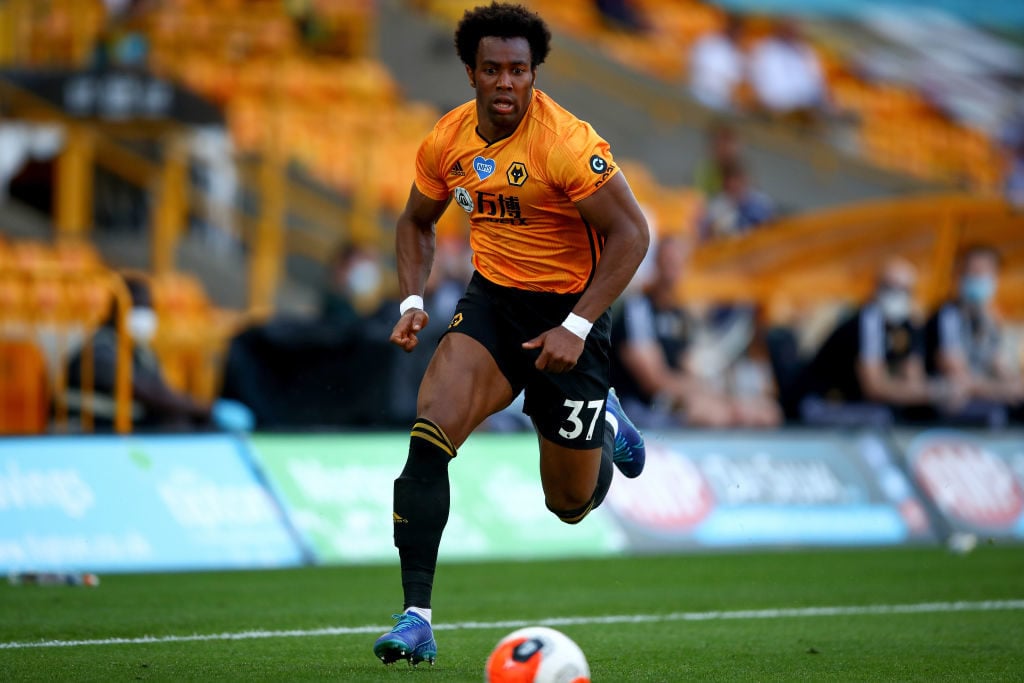 Adama Traore in action for Wolves.