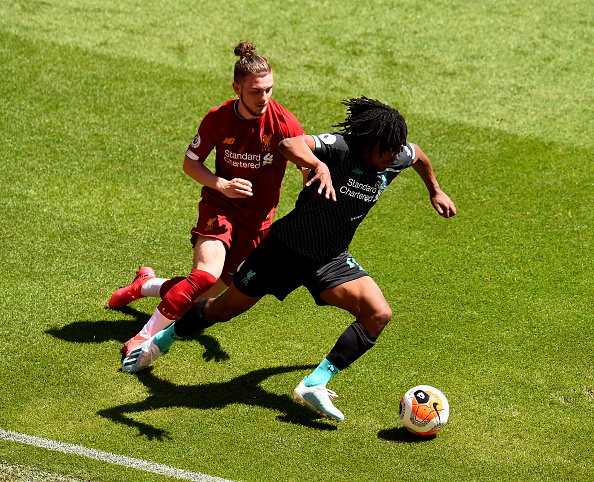Harvey Elliott and Yasser Larouci.